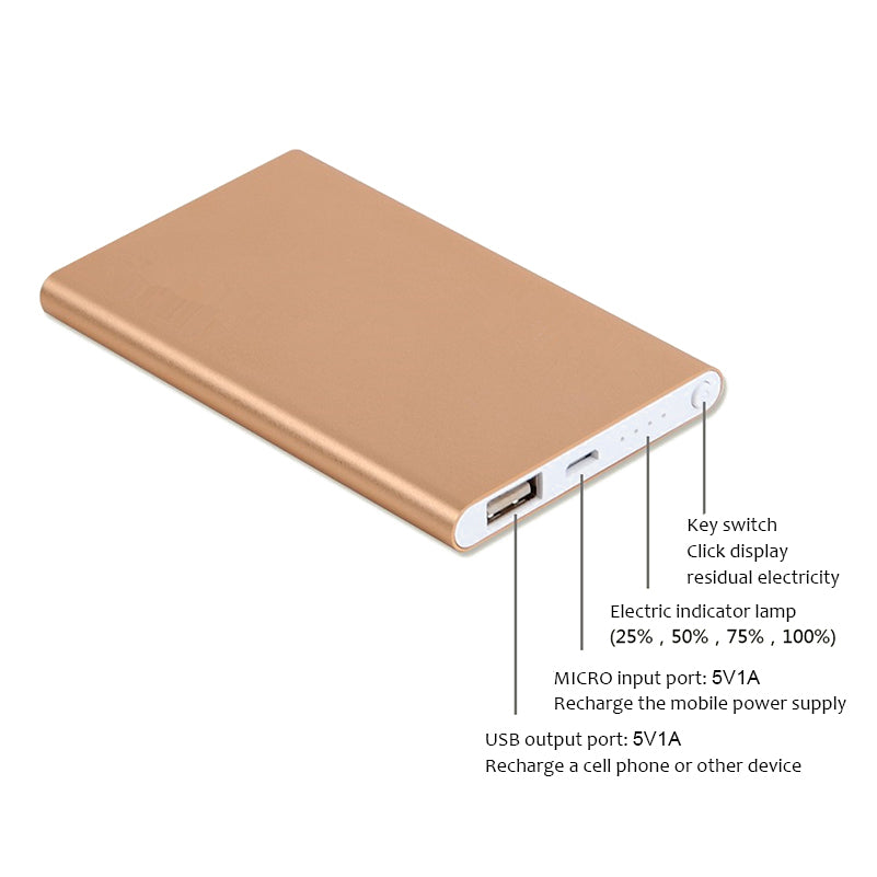 Ultra-Thin Power Bank 4500mAh